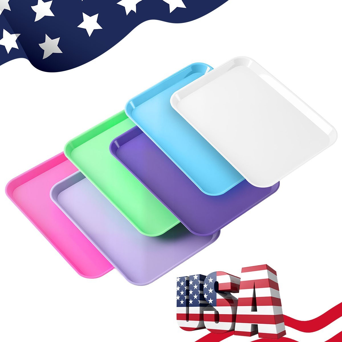 Dental Autoclavable Plastic Instrument Set Up Flat Tray /Divided Tray Size B