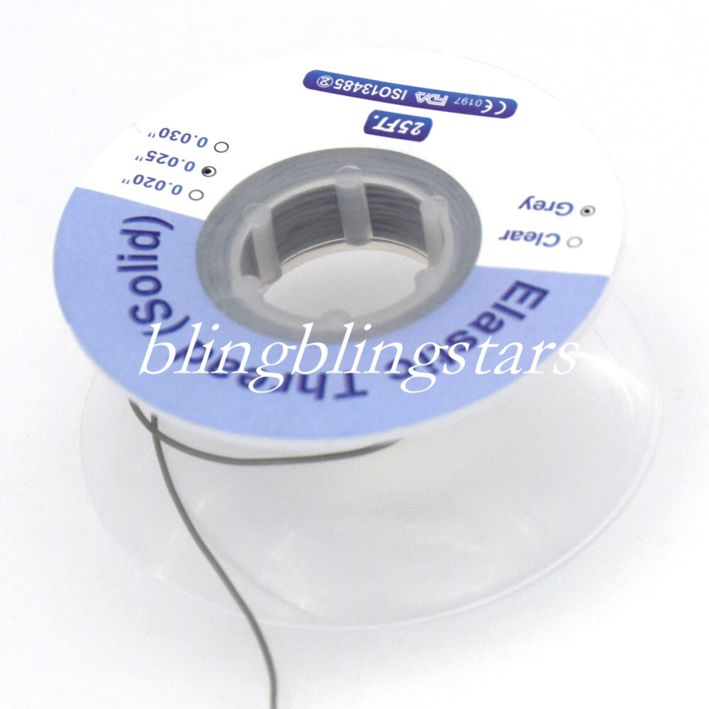 Dental Ortho Elastomer Powerful Solid Elastic Thread Rope 0.020/0.025/0.030