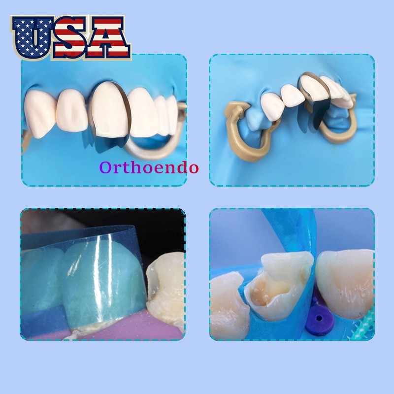 Dental Contoured Anterior Matrix Bands Teeth Restoration Strip Twin Matrices USA