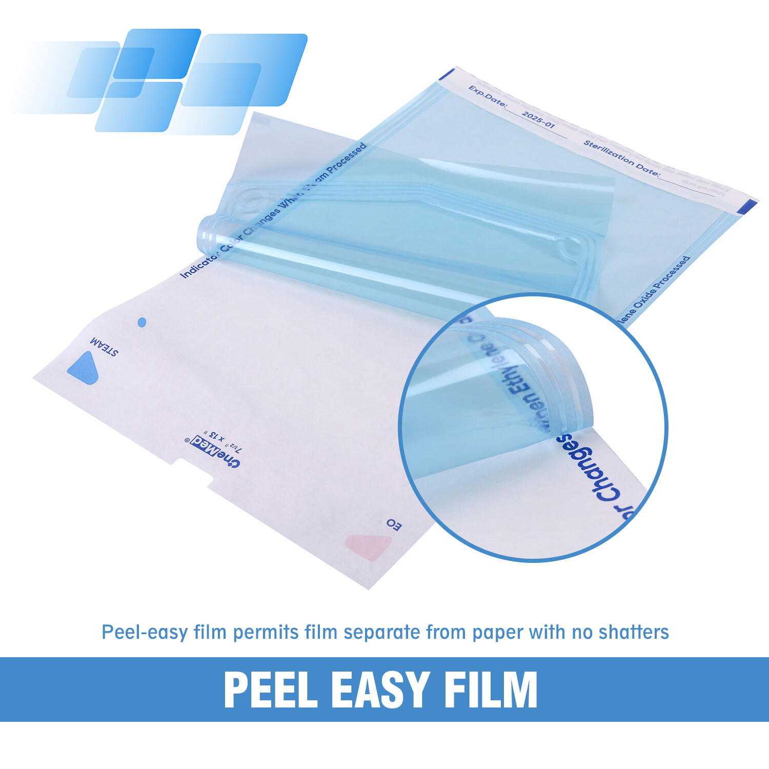 OneMed Dental Self Seal Sterilization Pouches Pouch Autoclave, Sterilizer Bags