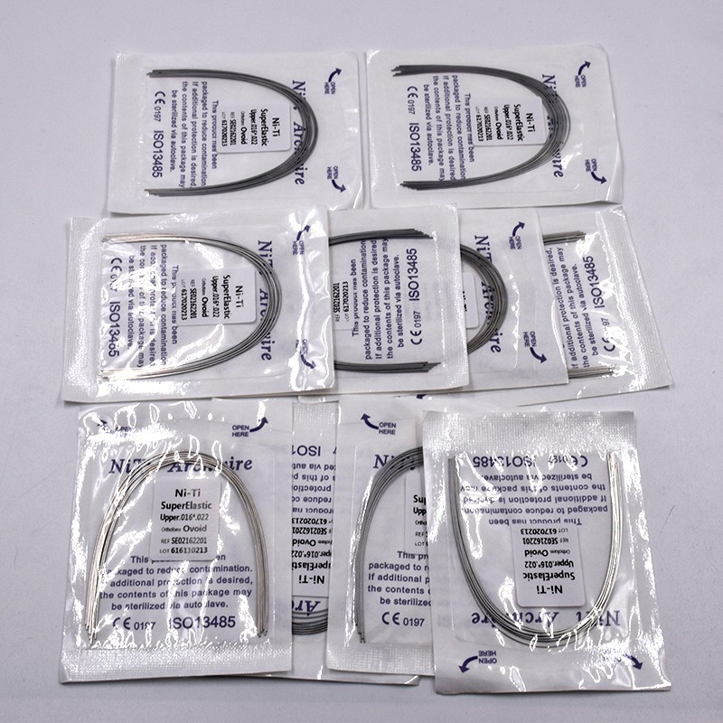 Dental Ortho Niti Super Elastic Rectangular Round Arch Wire Ovoid/Square/Natural