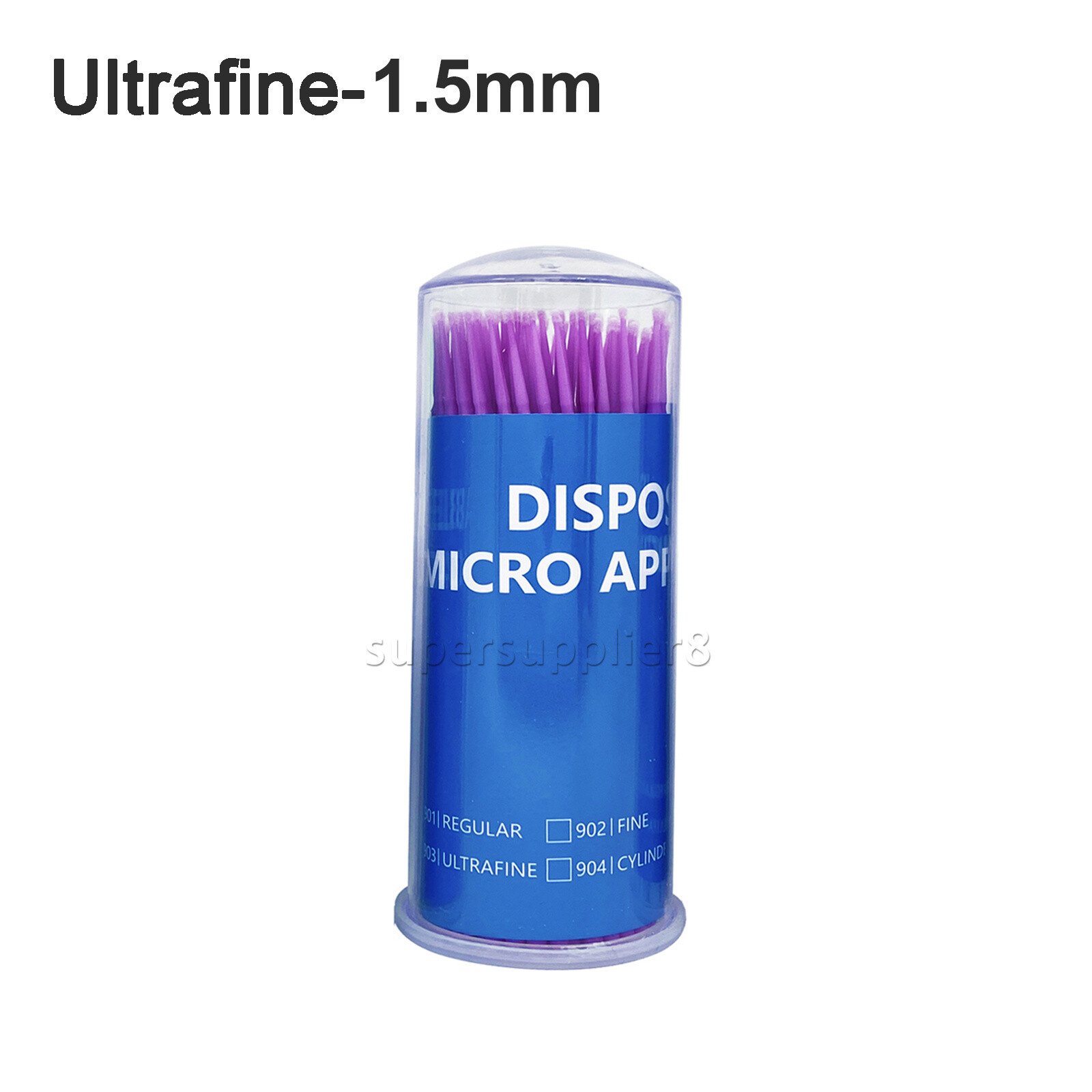 100Pcs/Box Dental Disposable Micro Applicator Brush Bendable Sticks Bottle 4Size