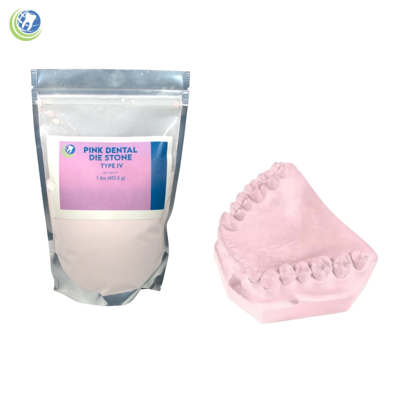 PINK DIE STONE TYPE IV ALL PURPOSE STRONG COMPOUND- NORMAL SETTING & 1 Lb.