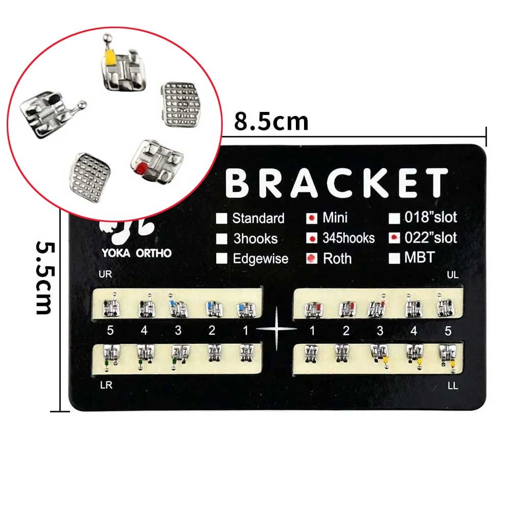 1pack Dental Orthodontic Brackets Braces Metal Monoblock （20Pcs/pack）