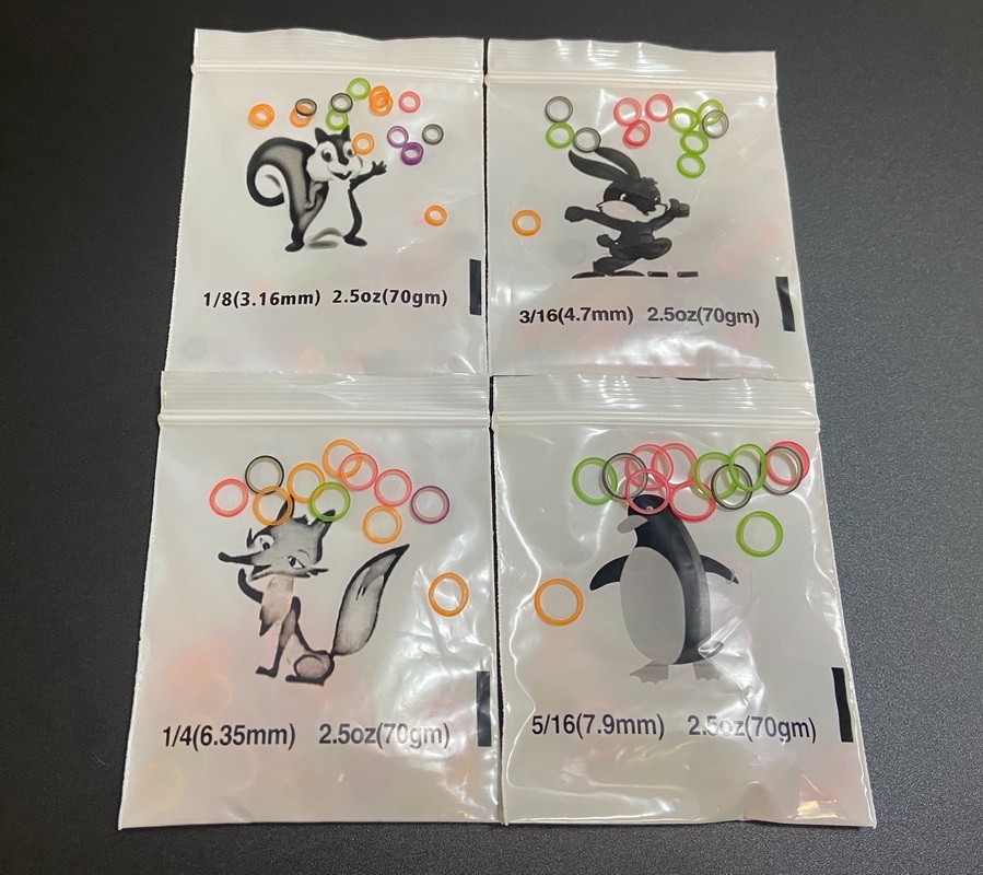 Dental Orthodontic Rubber Bands Elastic Braces 2.5/3.5/4.5/6.5oz Colorful