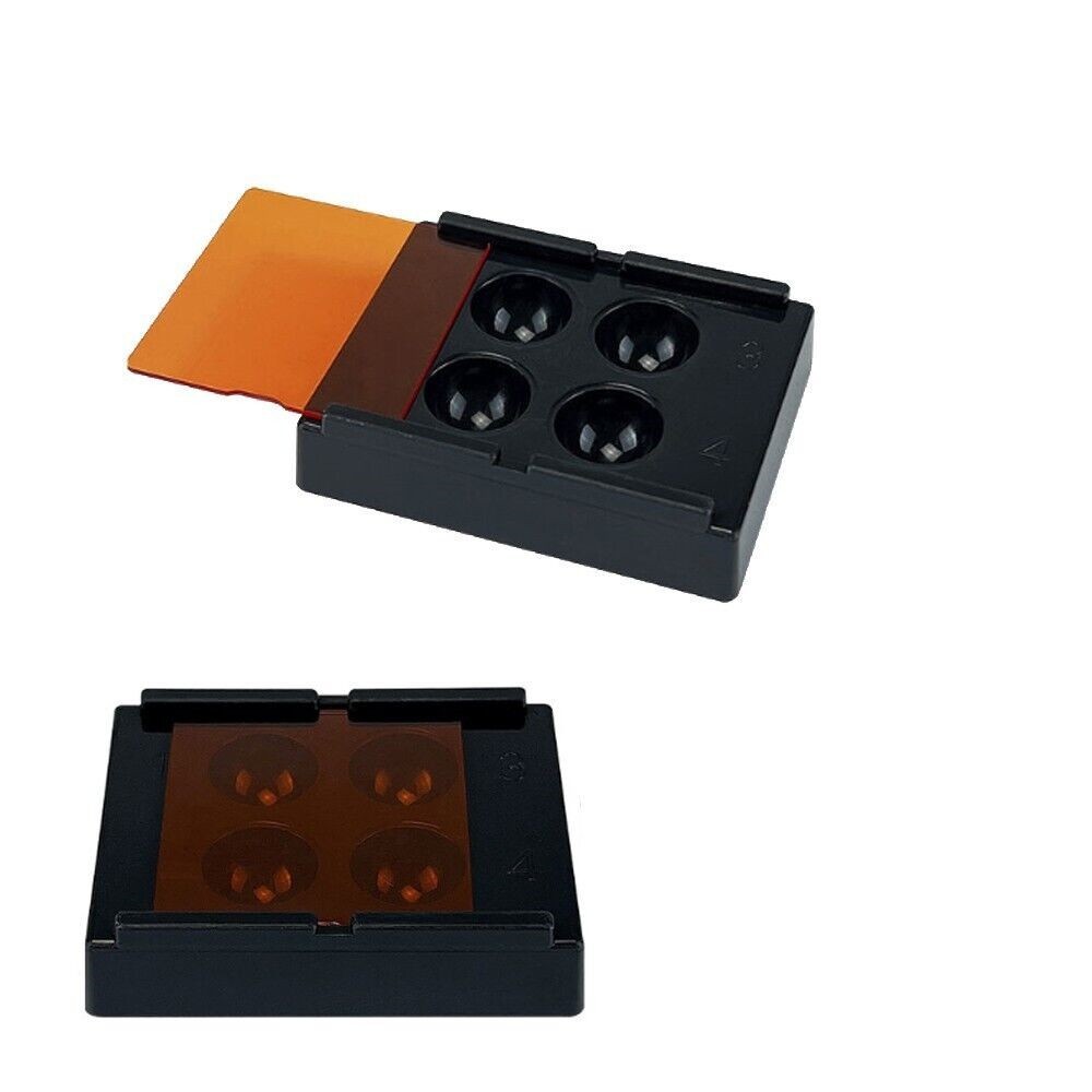 Dental Mixing Wells 4 Well with Light Shield Cover 4 Holes Palette Bonding Tray