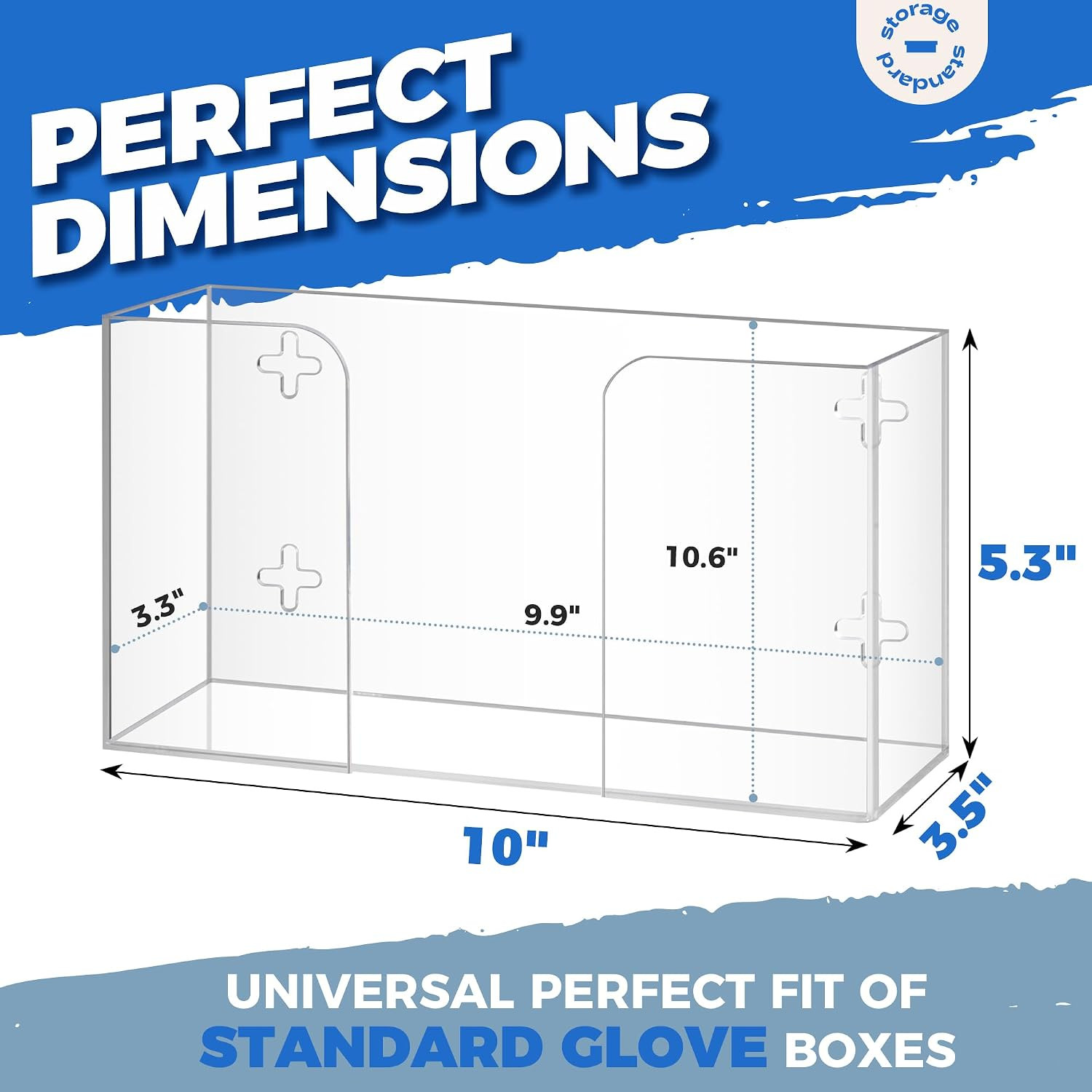 Glove Box Holder Dispenser – Kitchen, Medical, & Latex Gloves Holder Wall Mount