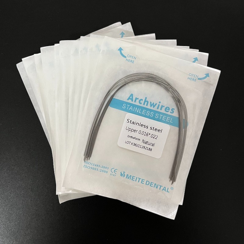 Dental Orthodontic Stainless Steel Round/Rectangular Arcos Arch Wires Natural