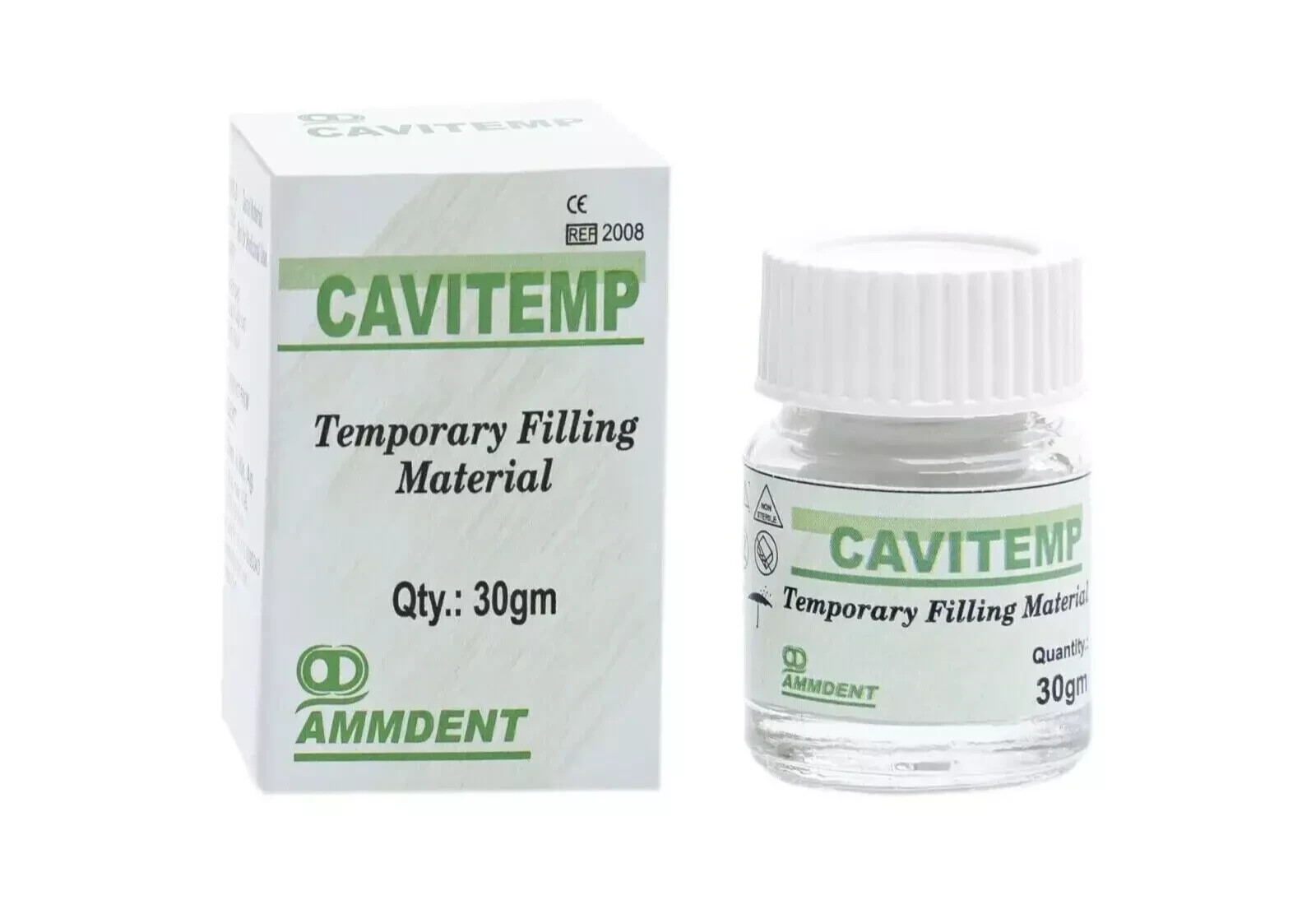 Ammdent Cavitemp Temporary Filling Cement 30gram Dental Material