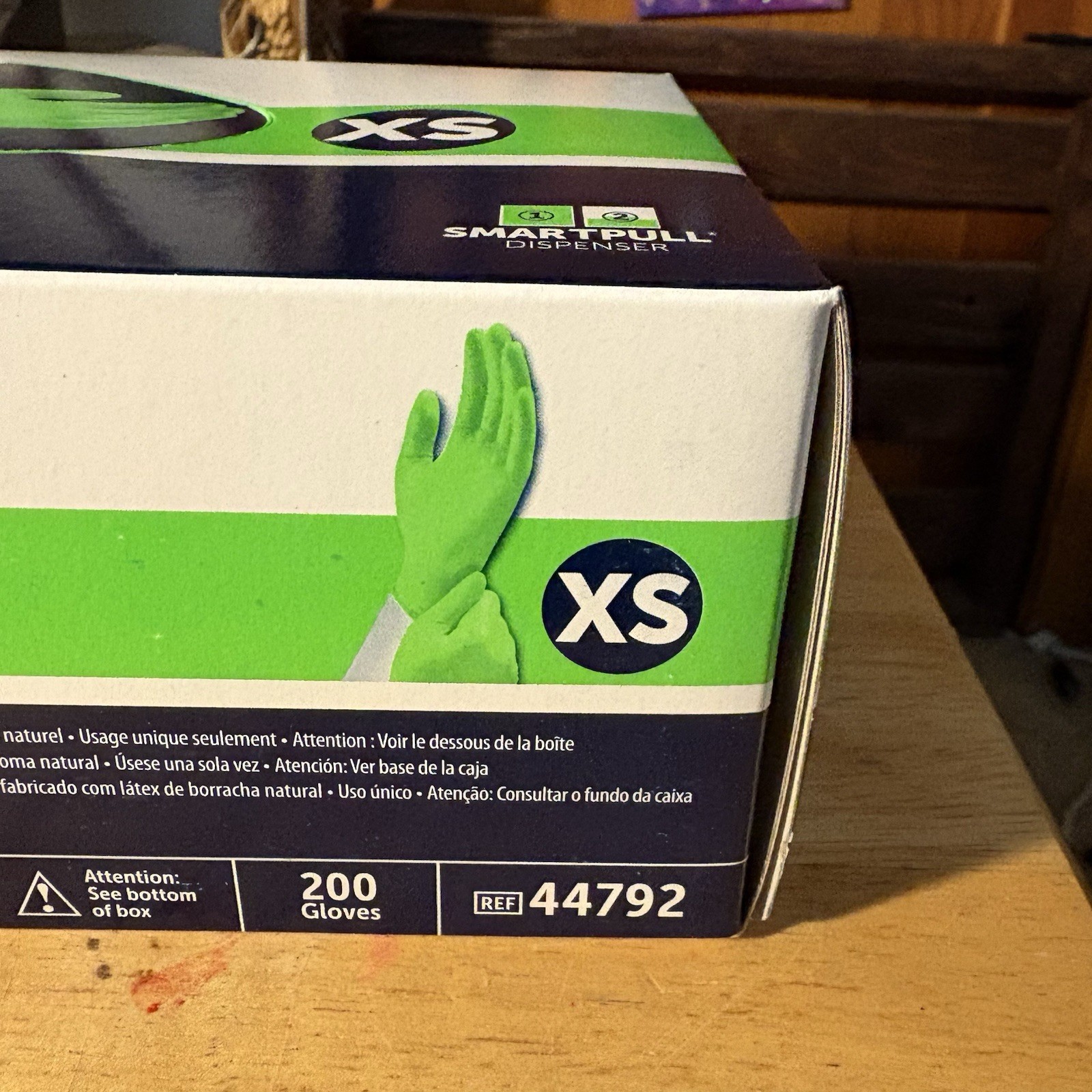 Halyard FLEXAPRENE* GREEN Exam Gloves 44792 – 1 BOX of 200 X-SMALL