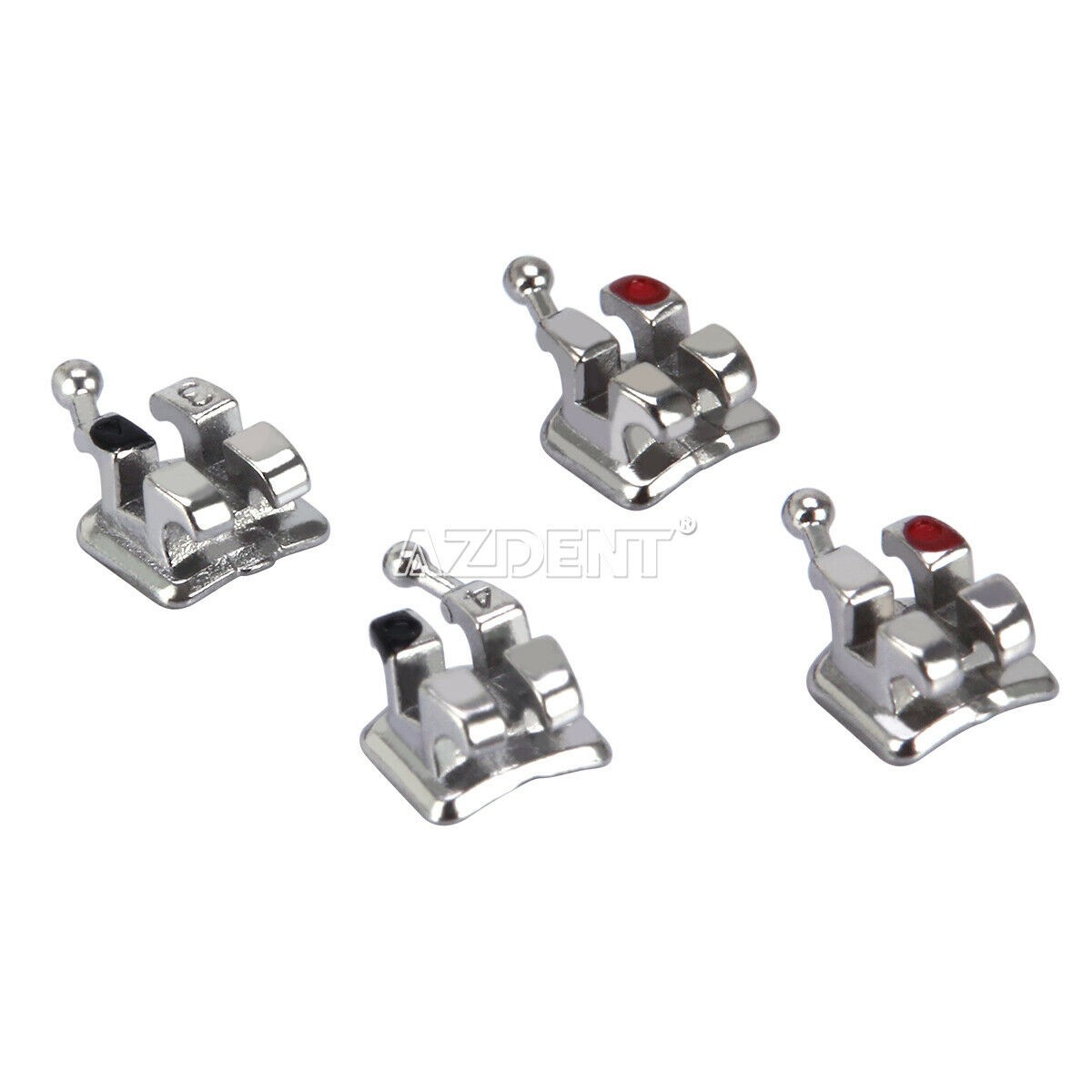 Dental Orthodontic Bracket MIM Monoblock Metal Braces Mini MBT.022 345 Hook
