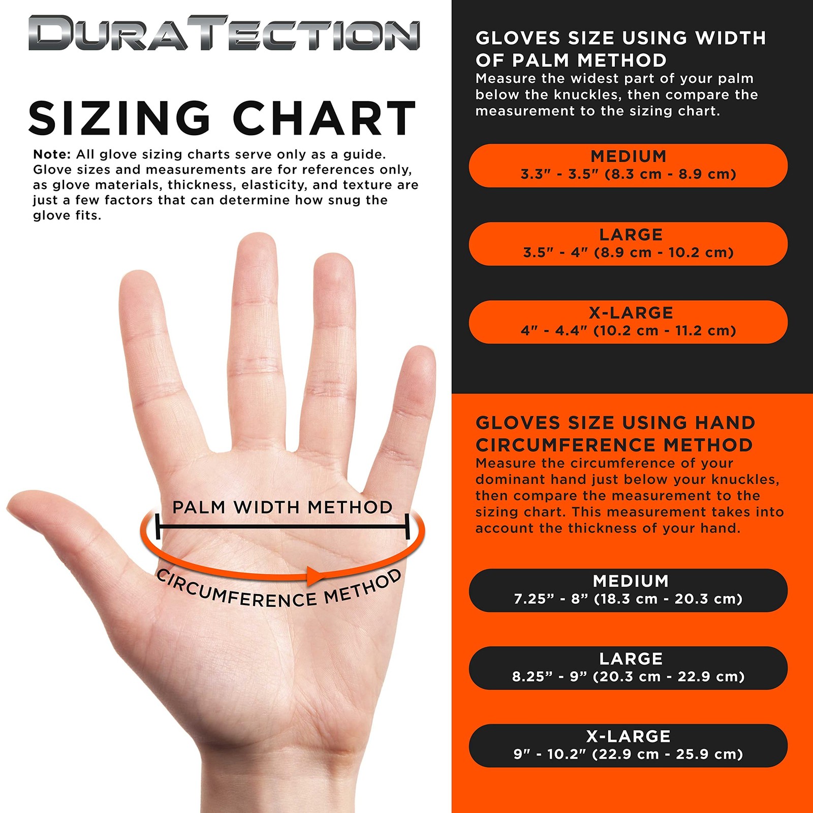 Dura-Gold Duratection 8 Mil Orange Super Duty Diamond Textured Nitrile