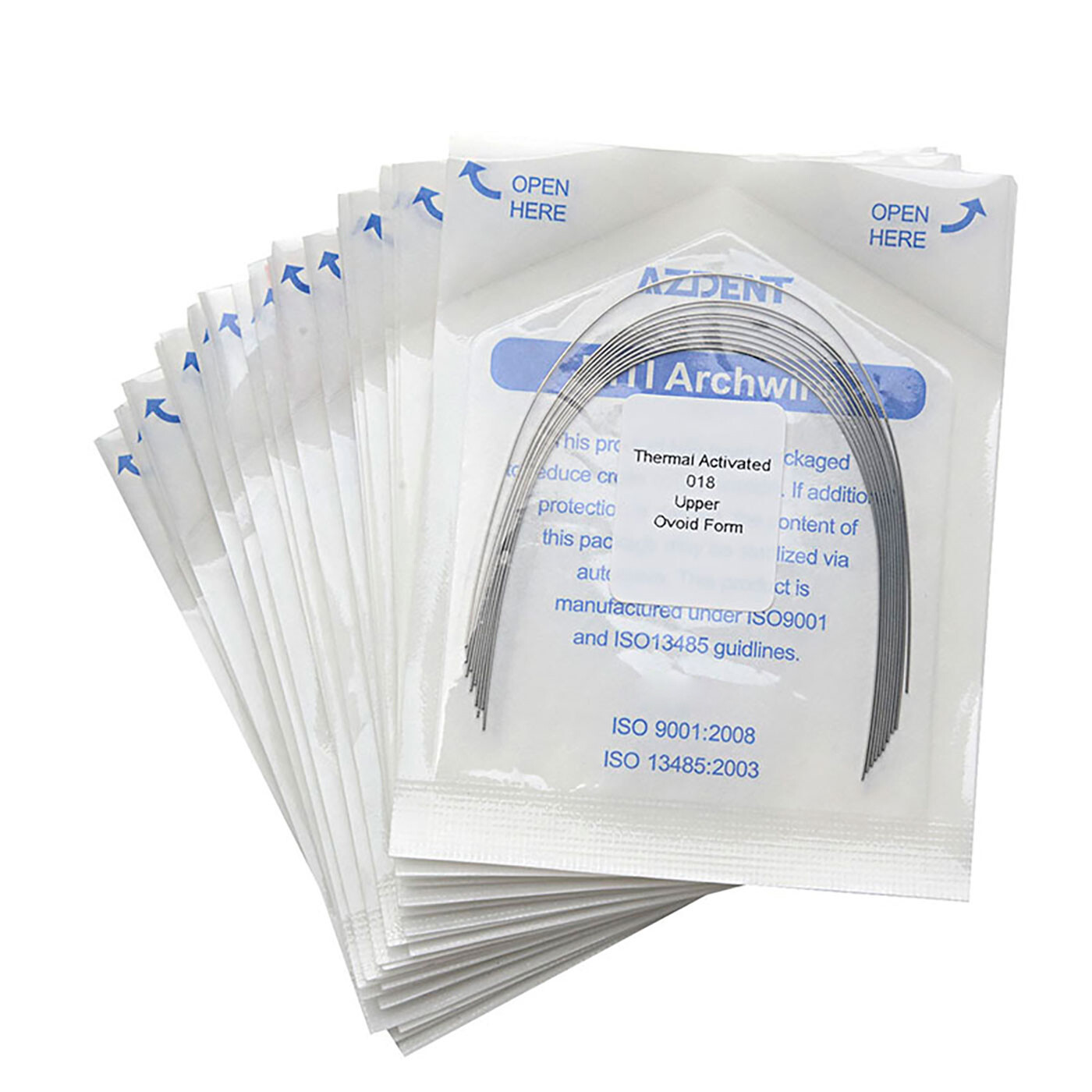 AZDENT Dental Orthodontic Heat Thermal Activated NITI Arch Wires Ovoid Round