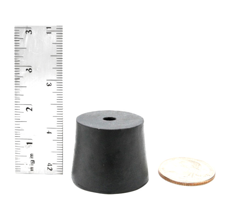 #6 Solid Rubber Stoppers Lab Tapered Plug Bung 1 Hole Fits 1 1/32″ to 1 1/4″