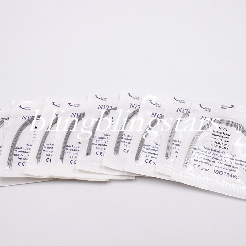 10 Pcs/Pack Orthodontic Dental Super Elastic Rectangular/Round Niti Arch Wire