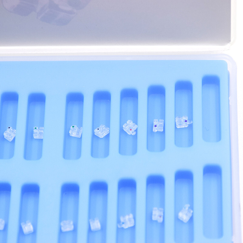 Dental Orthodontic Ceramic Monocrystalline Sapphire Bracket Roth MBT 022 Hook