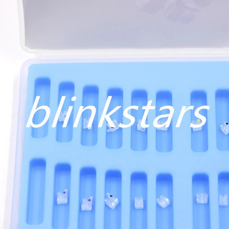 20 Pcs/Pack Orthodontic Dental Ceramic Monocrystalline Sapphire Bracket 345 Hook