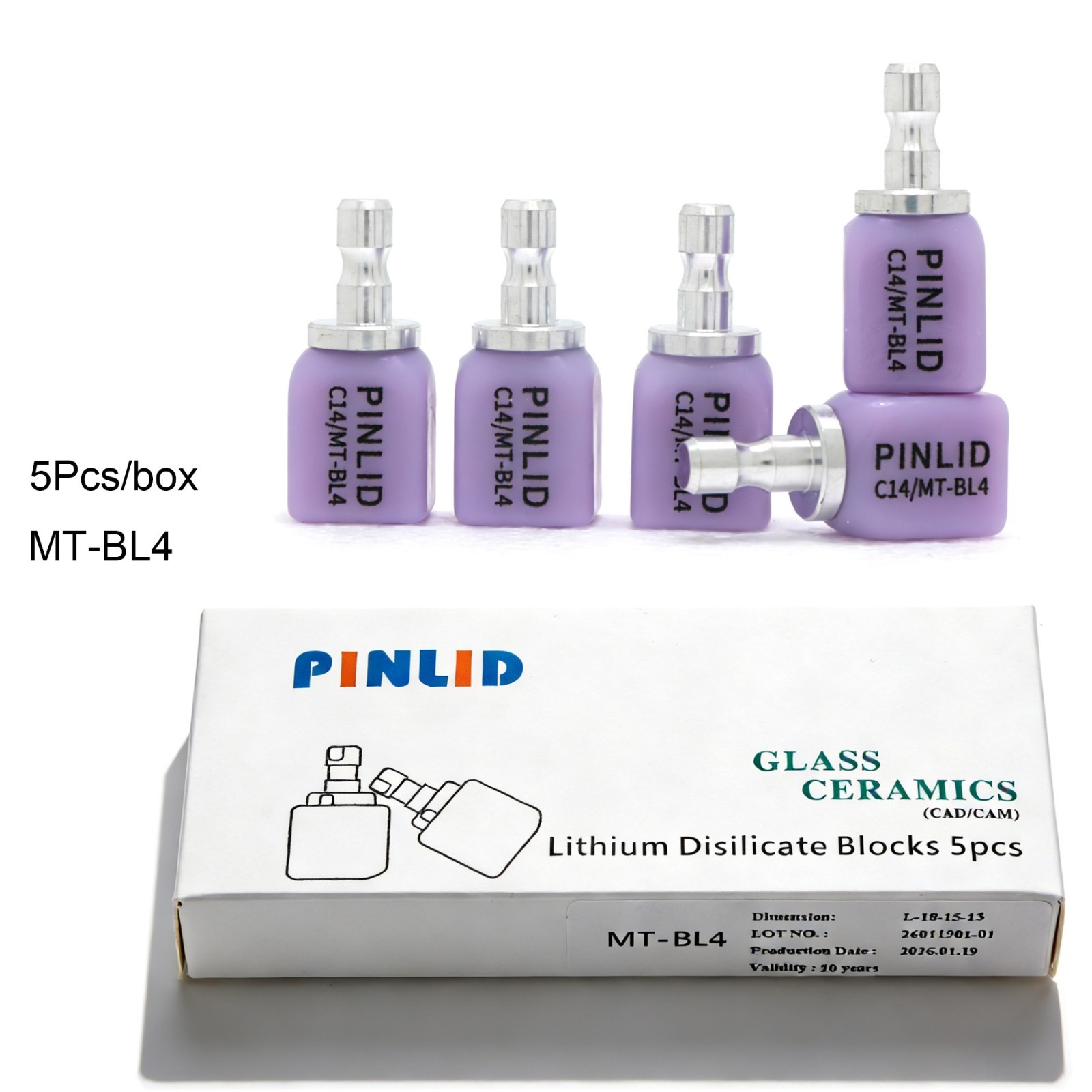 US C14 MT Dental Glass Ceramic Lithium Disilicate Block CEREC inLab fit Emax CAD