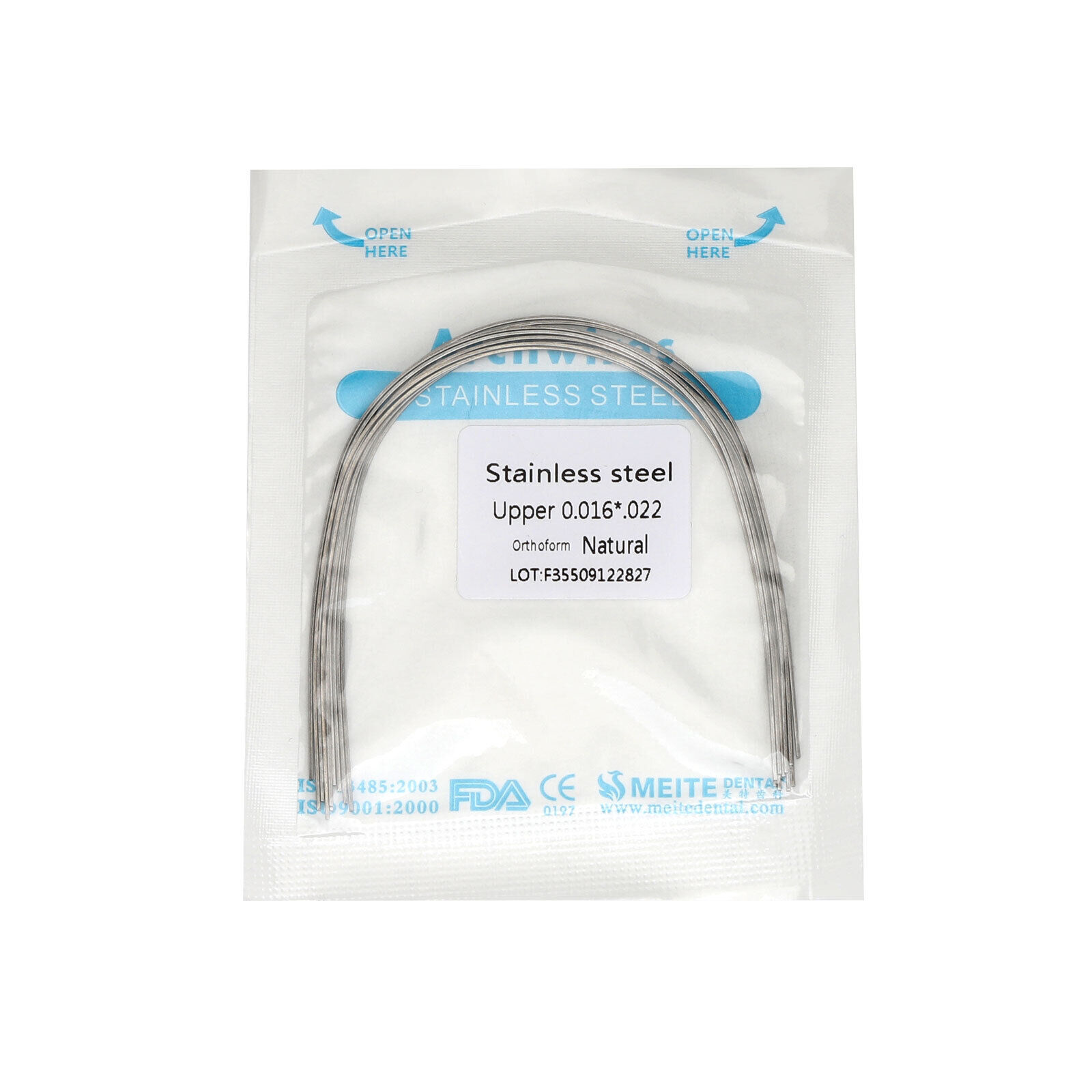 10 Pcs/pack Dental Orthodontic Stainless Steel Round/Rectangular Arch Wire Ovoid