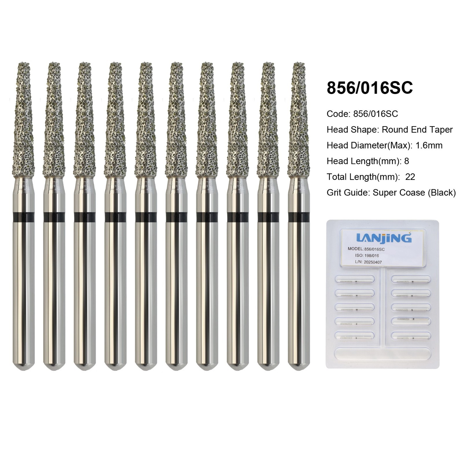 Wave Dental Carbide Bur FG Diamond Burs Football Pear Round End Taper High Speed