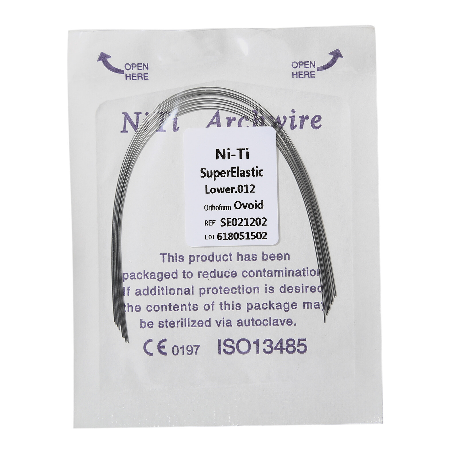 1 bag USA Dental Orthodontic Super Elastic Niti Arch Wire Round Ovoid Form ty