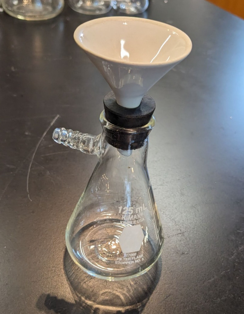 Buchner Funnel Kit w/ micro scale Filter & 125mL Vacuum Flask Adapter w/ stopper