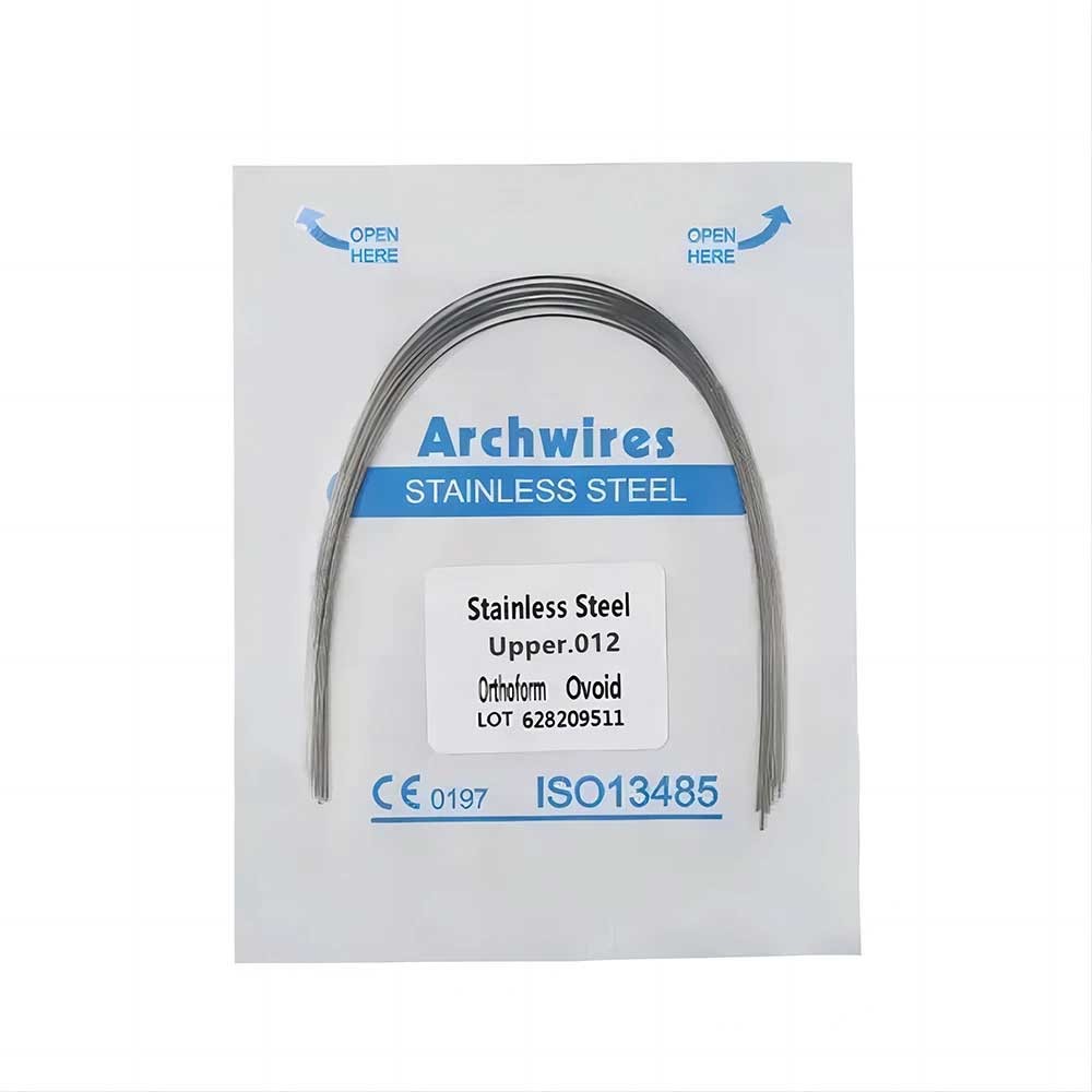 Dental Orthodontic Stainless Steel Round Arch Wire Ovoid Form 10pcs/pack