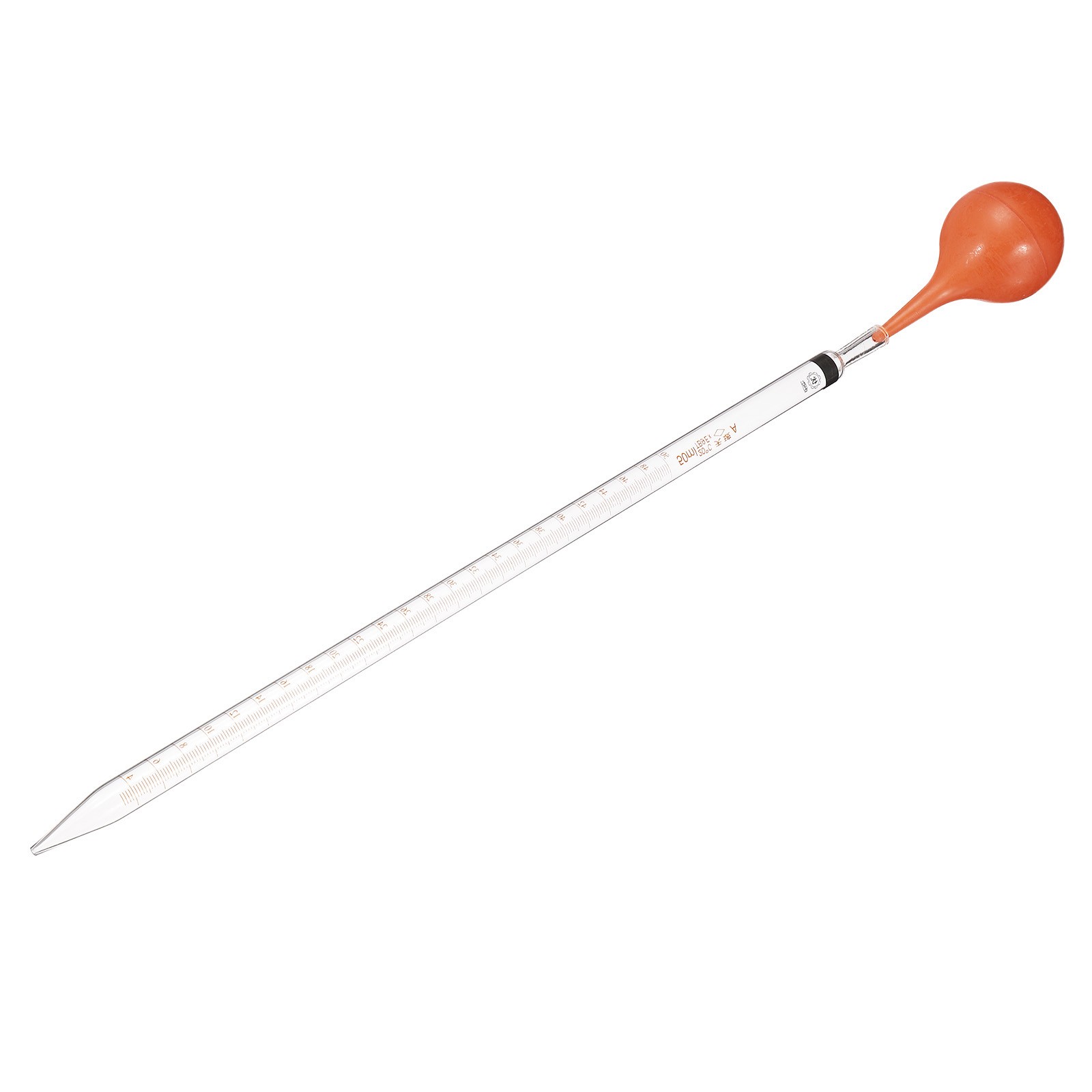 Graduated Dropper Pipettes Kit 50ml Borosilicate Glass Pipette Rubber Bulb