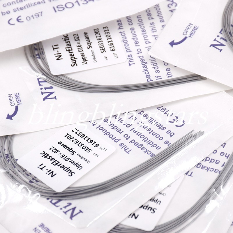 10 Pcs/Pack Orthodontic Dental Super Elastic Rectangular/Round Niti Arch Wire