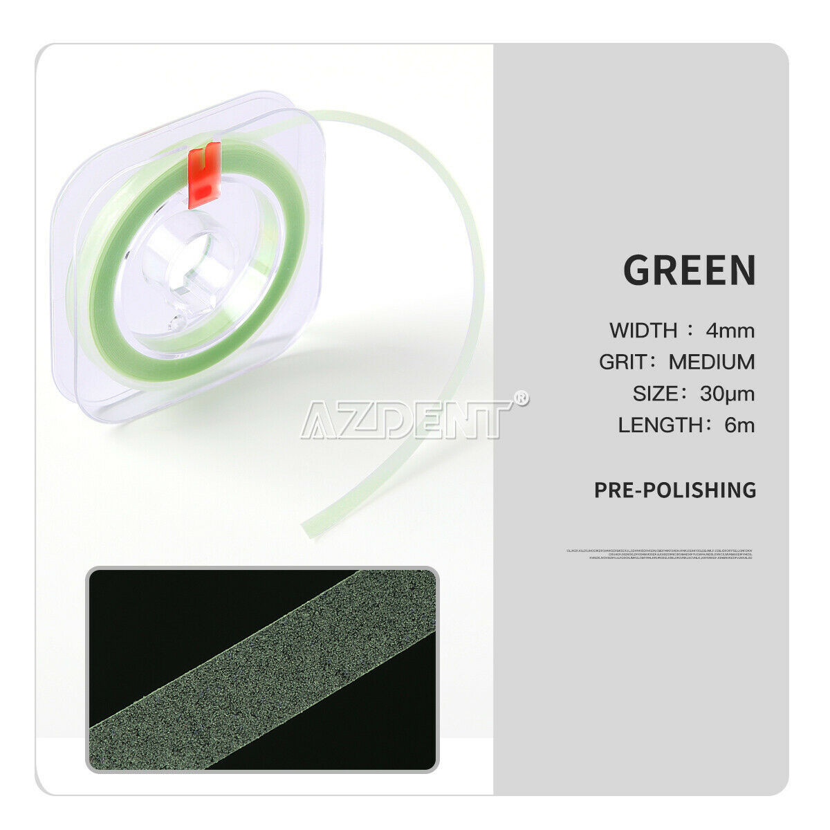 Dental Abrasive Strips Polyester Polishing Strip Coarse/Medium/Fine AZDENT