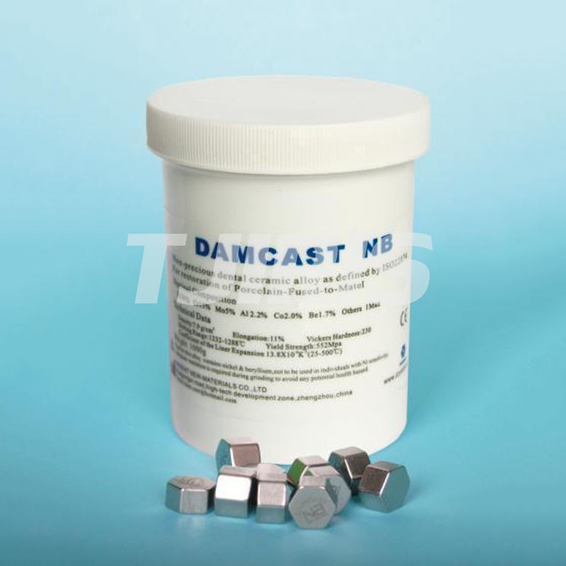 Dental Nickel Chrome Alloy with Beryllium for Ceramic Restorations 1kg