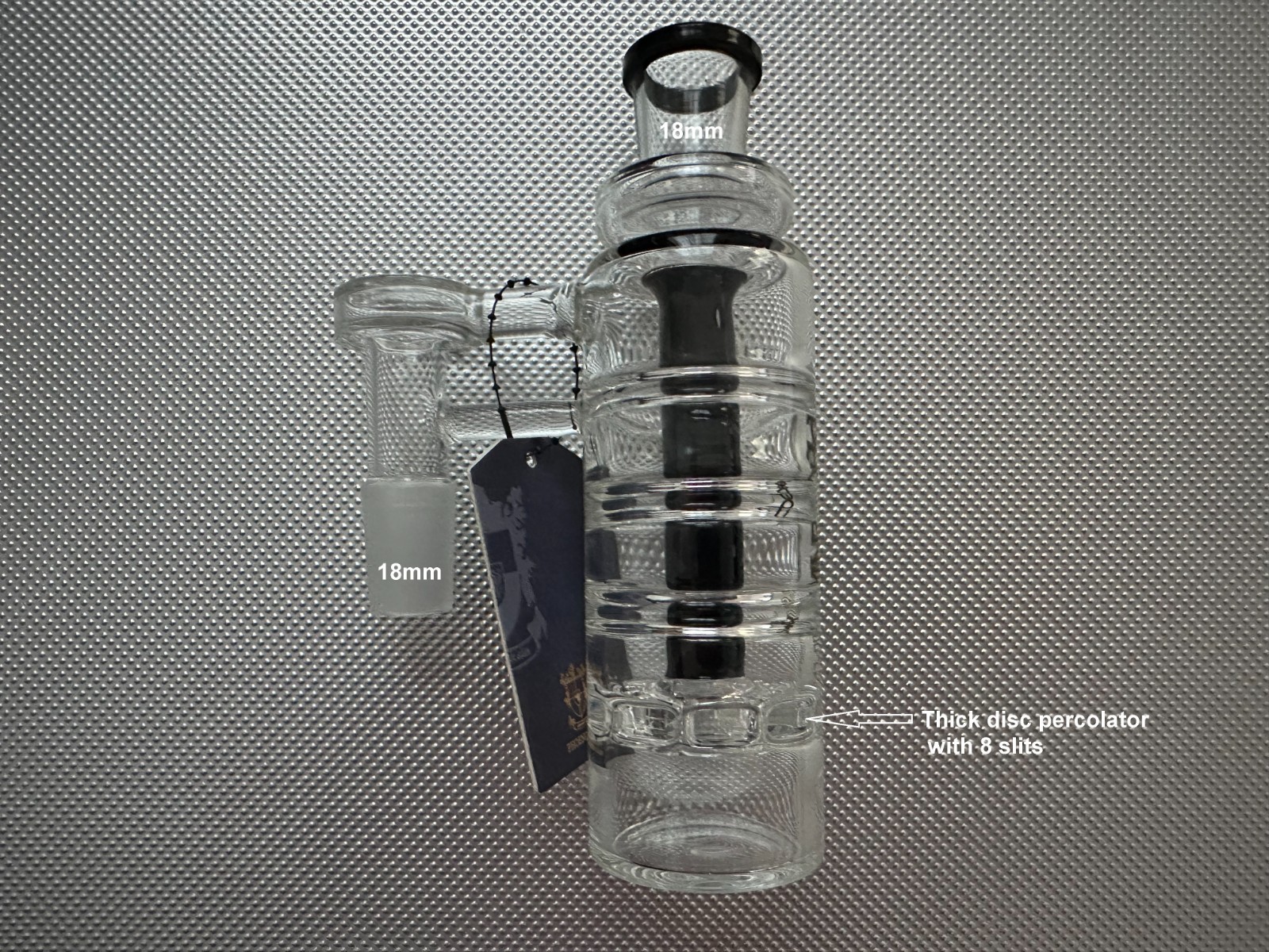 Ash Catcher 90° Phoenix 18mm w/perc Water Pipe Glass EXTRA THICK 2024