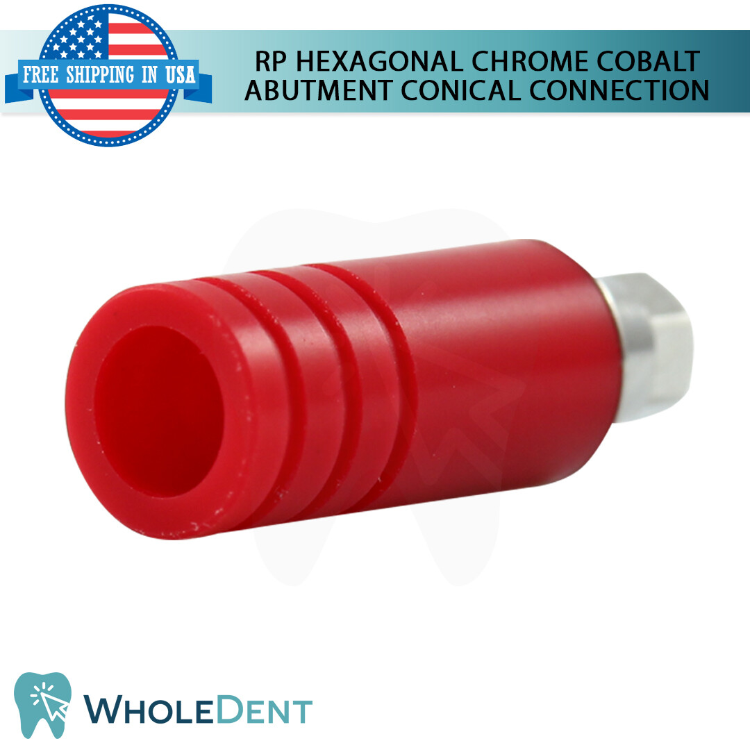 RP Conical Connection UCLA Hexagonal Chrome Cobalt Abutment Dental Implant