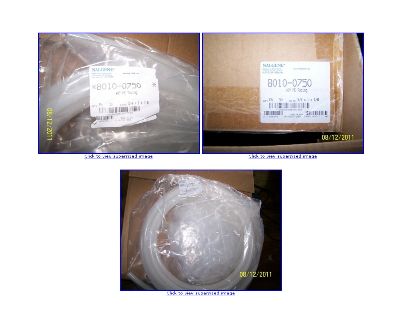 Nalgene Tubing 8010-0750 489 PE 3/4″ x 1″ x 1/8″