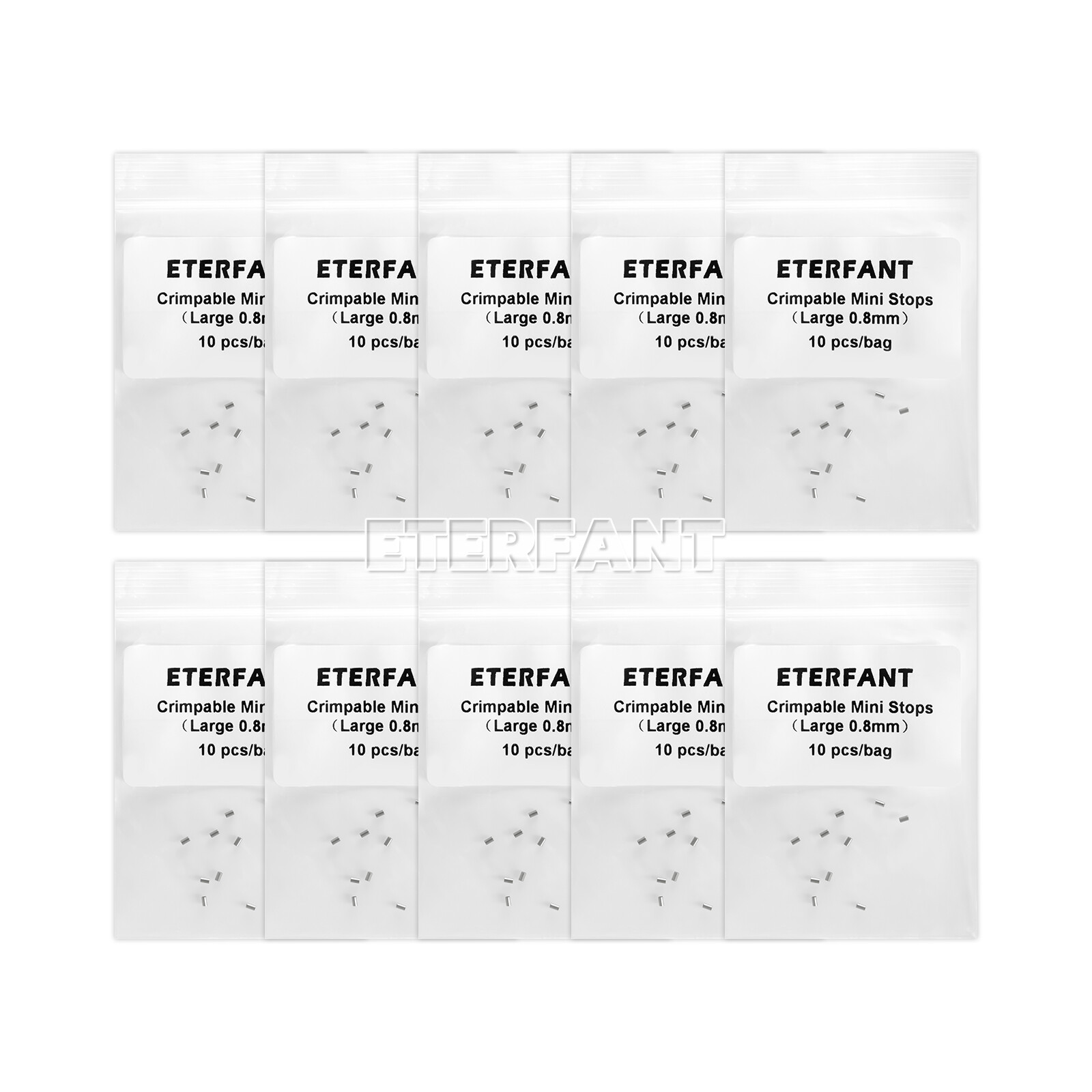 ETERFANT Dental Ortho Crimpable Mini Stops 0.8mm Crimpable Hooks for Round Wires