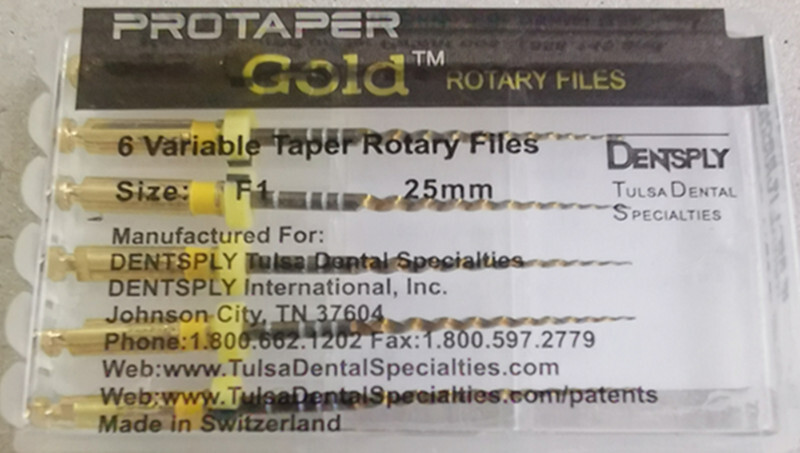 Dentsply Protaper Gold Rotary Files Tulsa Assorted Endodontics 21mm/25mm/31mm