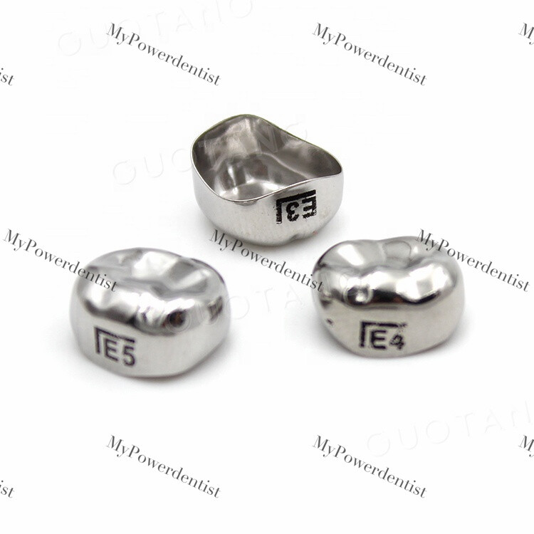 Dental Kids Primary Molar Crown Stainless Steel Kit/Refill 48Size
