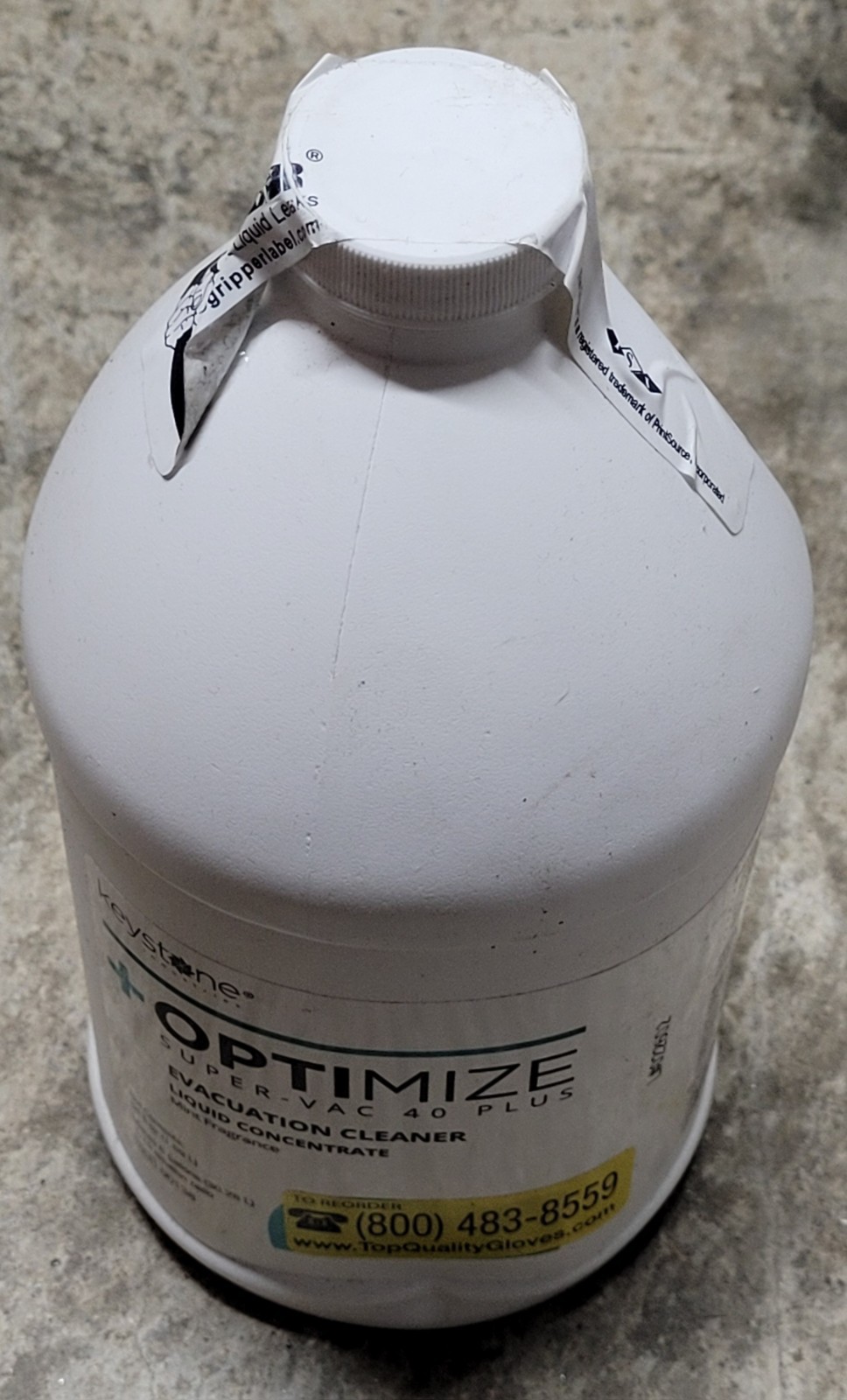 Dental Optimize Super-vac 40 Plus Evacuation Cleaner 64 fl. oz by Keystone Mint