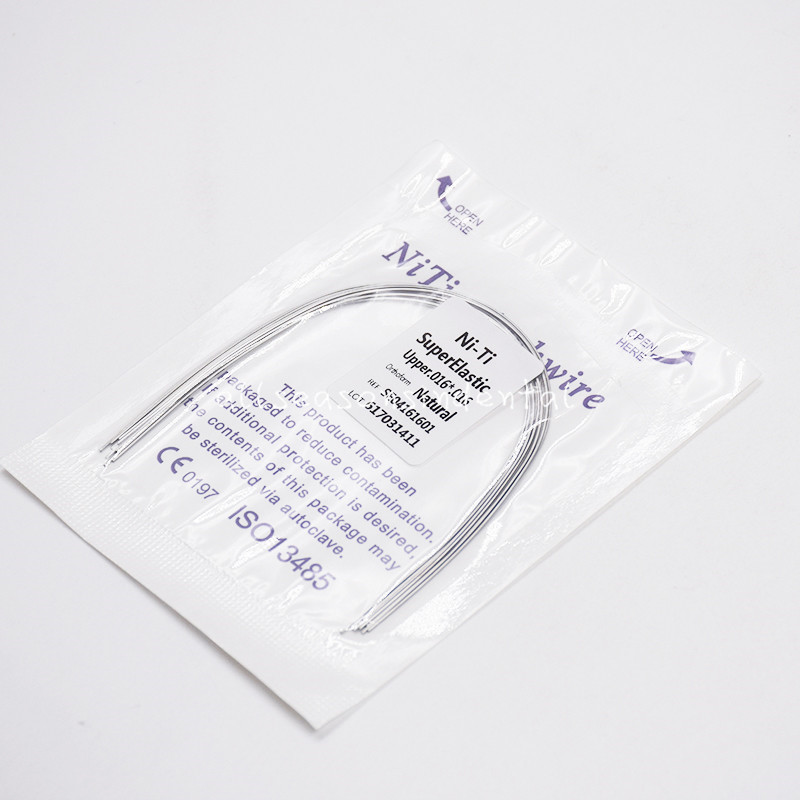 10Pcs Dental Ortho NITI Super Elastic Rectangular Arch Wires Natural 16*16 Upper