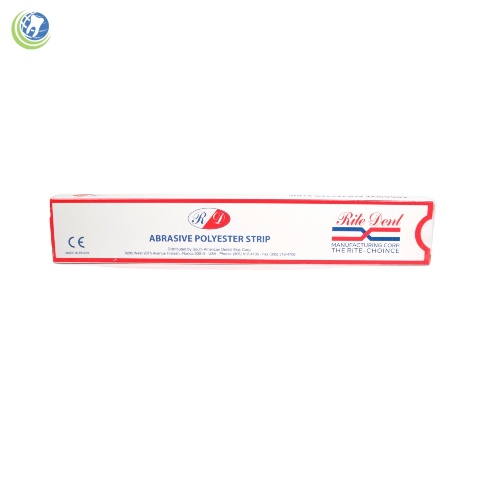 Dental Polishing Strips Narrow 2.5mm Polyester Fine/Medium Grit One-Side 100/Box