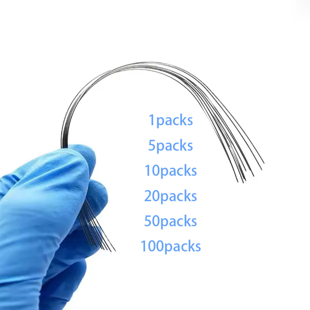 Dental Orthodontic Stainless Steel Wire Rectangular Arch Wires Ovoid 10pcs/pack
