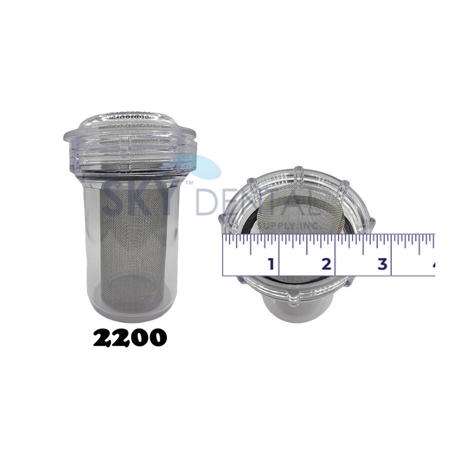 12x Dental Evacuation Canister Suction Vacuum Traps Filter 2200 (2¾ x 3⅝)