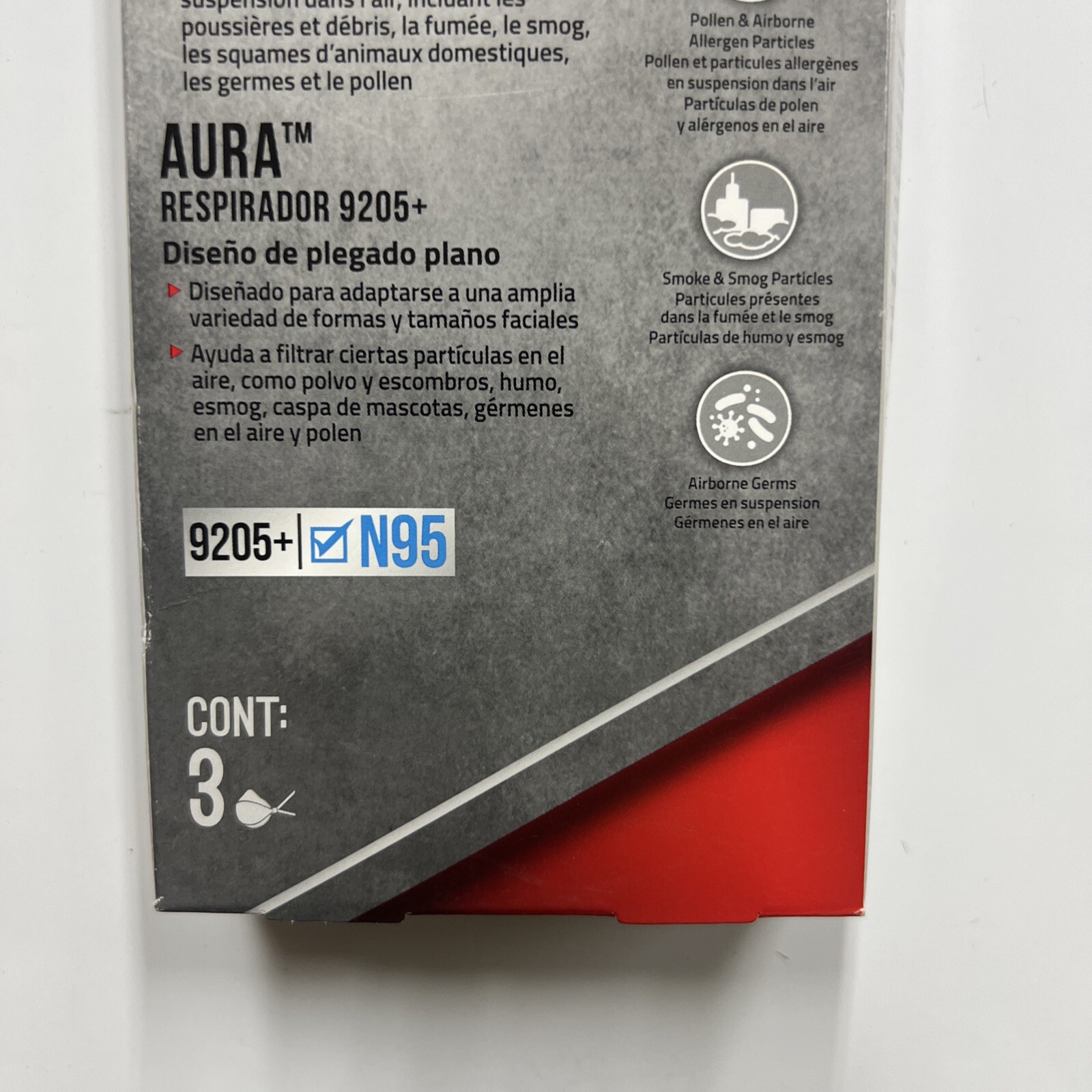 3M 9205 Plus N95 3 Count