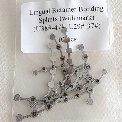 20Pcs Dental Orthodontic Lingual Retainer Bonding Splits with Mark 10pcs/pack