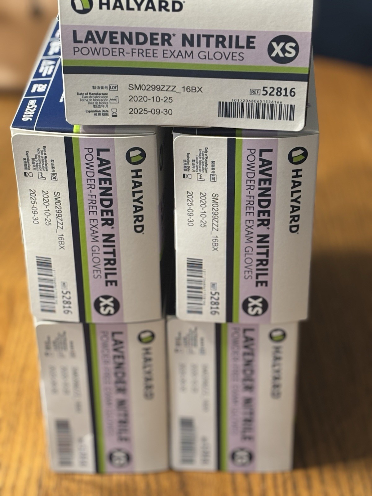HALYARD NITRILE STERLING EXAM GLOVES (Extra Small) powder & latexfree