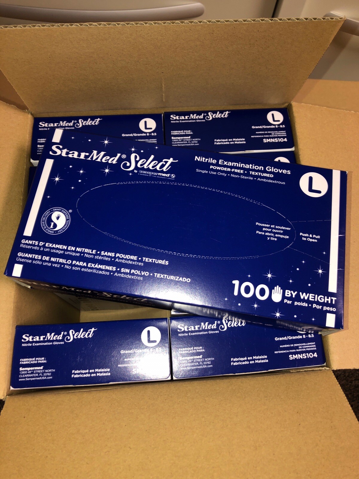 Sempermed StarMed Select SMNS104 Ultra Exam Glove Box Of 100 Size: Large NEW