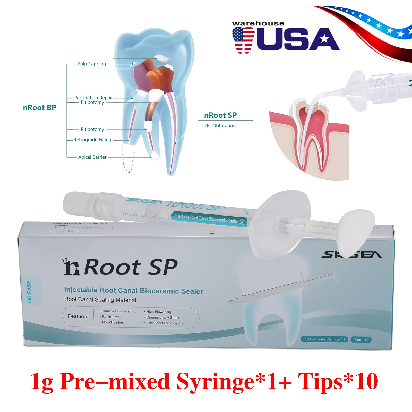 Dental Ultrasonic Piezo Scaler w/LED light Handpiece for EMS Cavitron Woodpecker