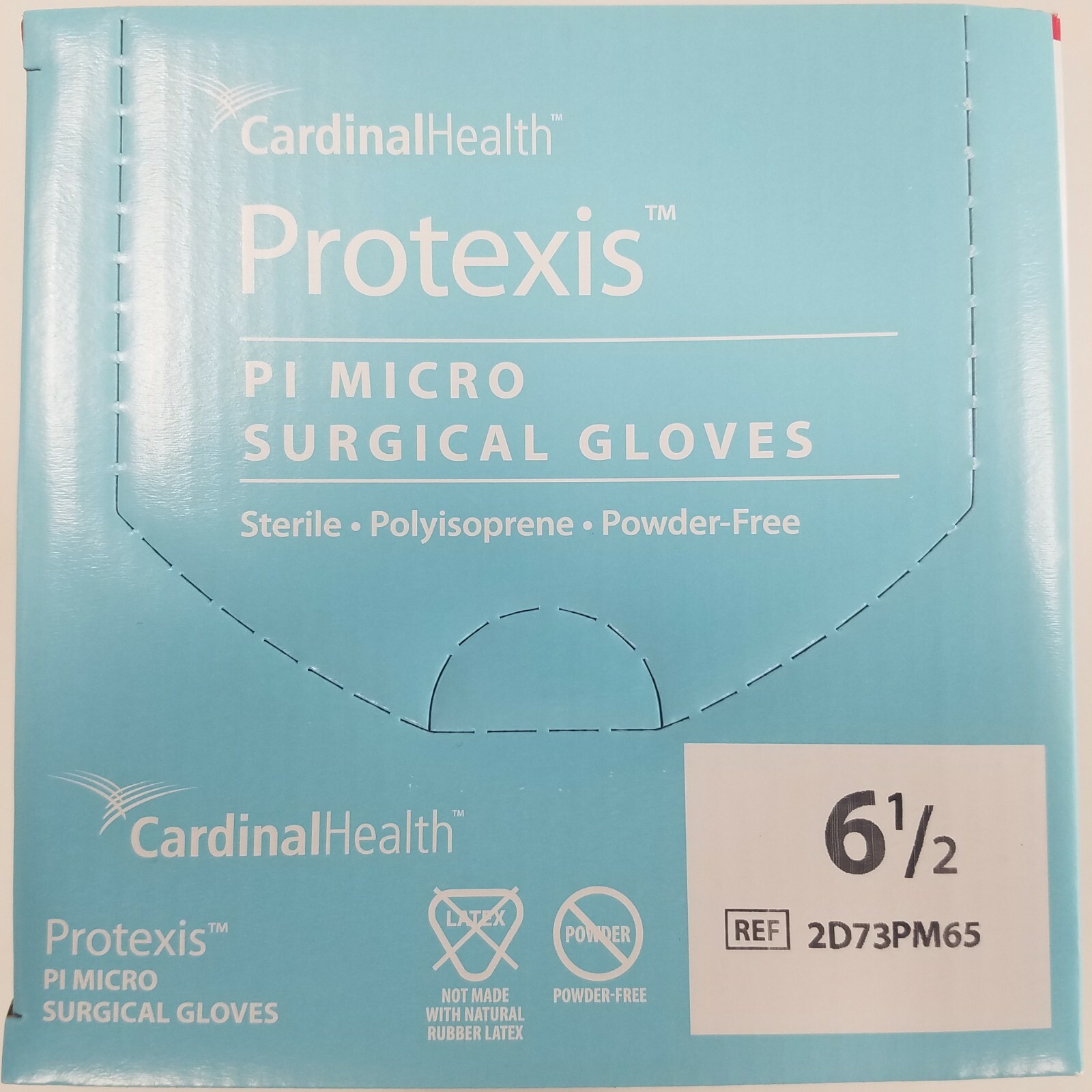 *200-Pairs* Cardinal Health Protexis PI Micro Surgical Size-6.5 Gloves 2D73PM65