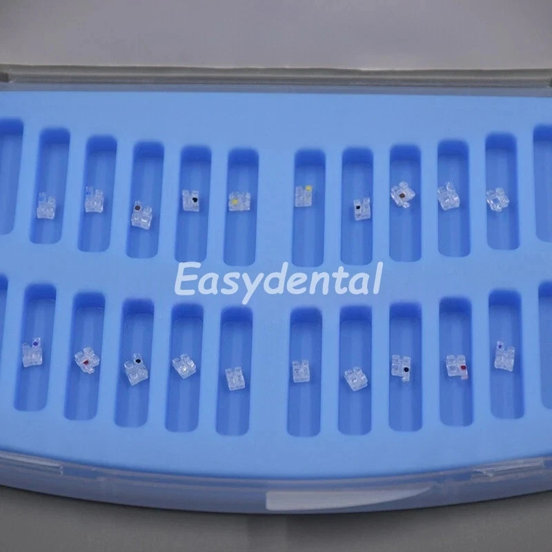 20Pcs Dental Orthodontic Ceramic Sapphire Bracket Monocrystalline Roth/MBT 022
