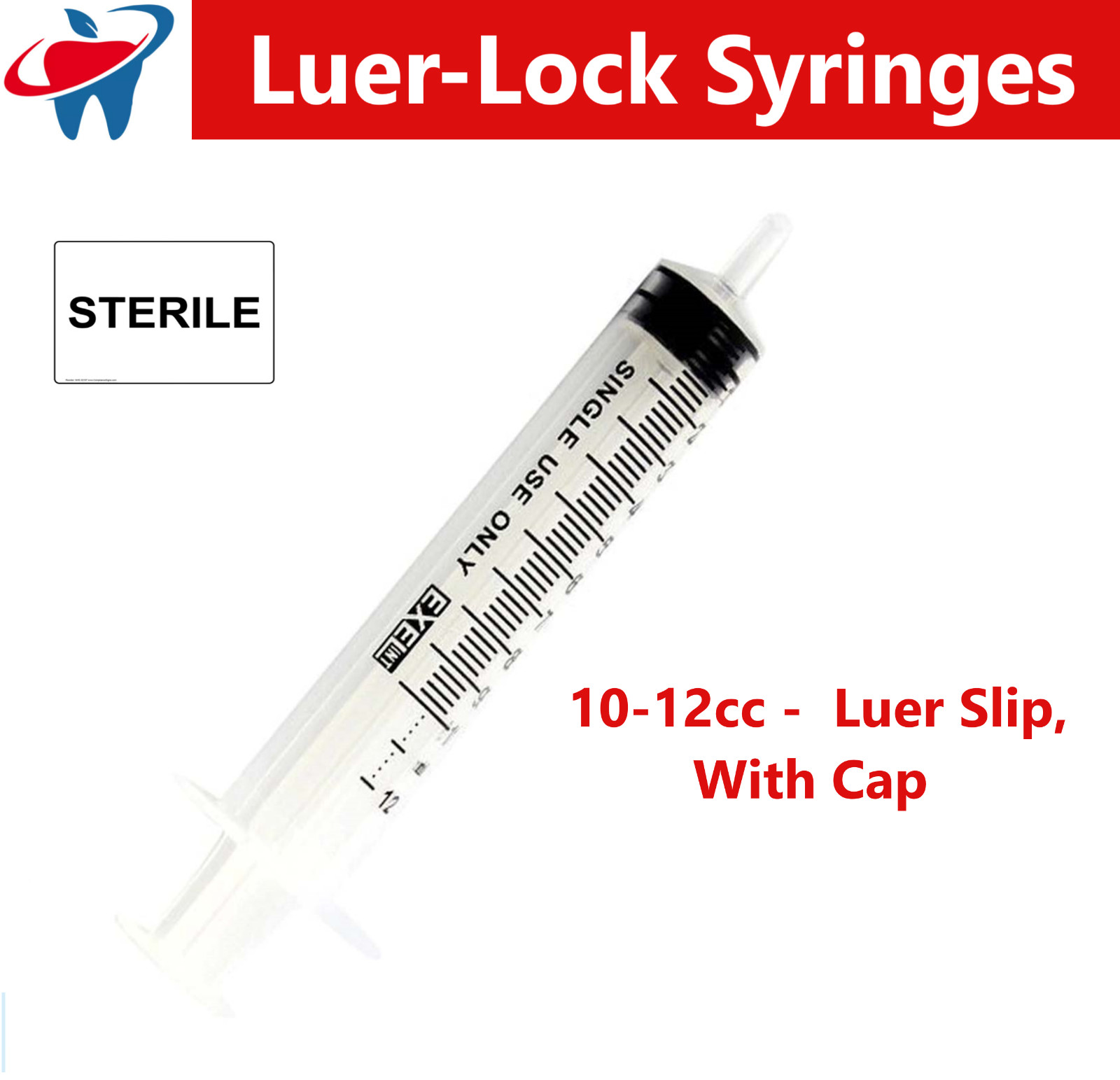1ml / 1cc Syringe (No Needle) 3cc, 5cc, 10cc, 20, cc, 60cc, Choose Size & Pack